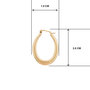 Voir la diapositive 3 : L'ATELIER D'AZUR Boucles d'Oreilles Créoles - Or Jaune - Femme