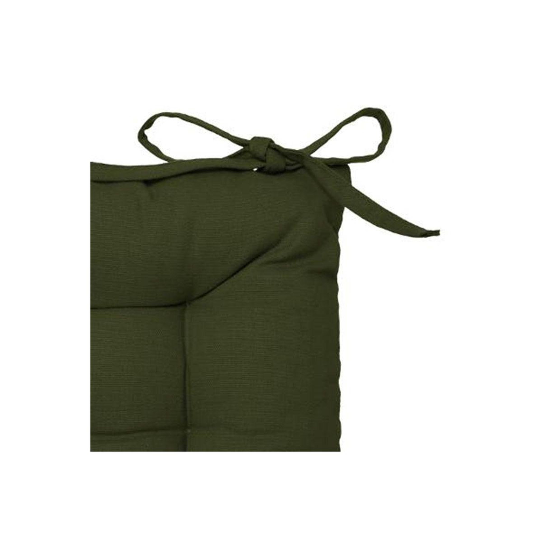 Voir la diapositive 2 : ATMOSPHERA Galette de chaise  loria  38x38cm vert kaki
