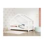 Voir la diapositive 2 : BENLEMI Lit cabane LUCKY 120x200cm Blanc