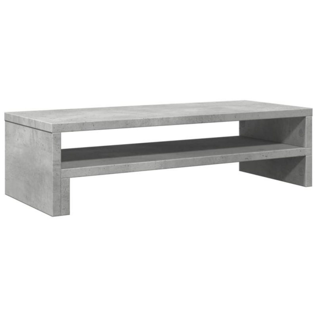 VIDAXL Support de moniteur gris béton 54x22x15 cm bois d ingénierie