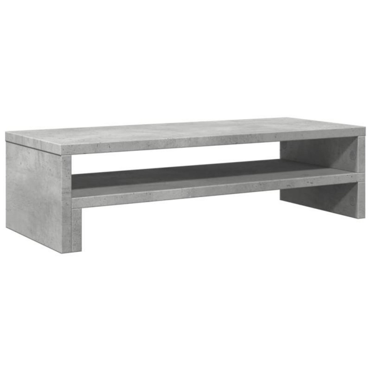 VIDAXL Support de moniteur gris béton 54x22x15 cm bois d ingénierie