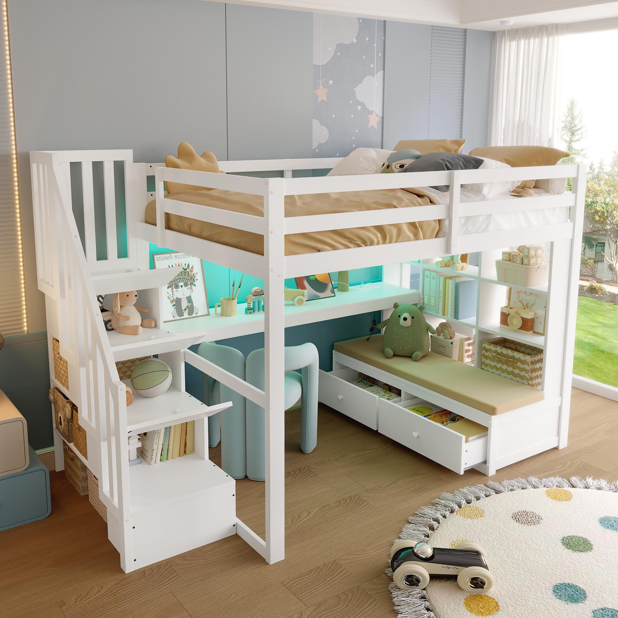 Voir la diapositive 5 : MERAX Lit mezzanine enfant