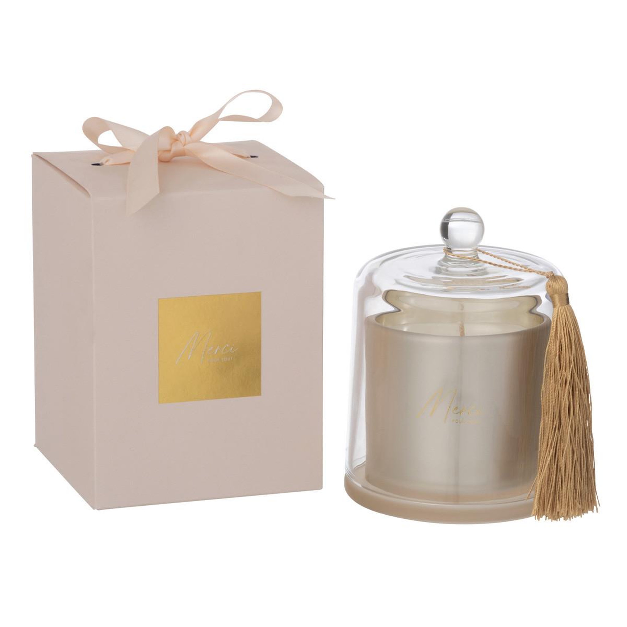 J-LINE Bougie parfumée cloche  cloe  15cm elderflower