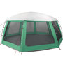 Voir la diapositive 3 : VIDAXL Tente piscine toit amovible parois maille vert d'eau 690x690 cm