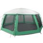 Voir la diapositive 3 : VIDAXL Tente piscine toit amovible parois maille vert d'eau 690x690 cm