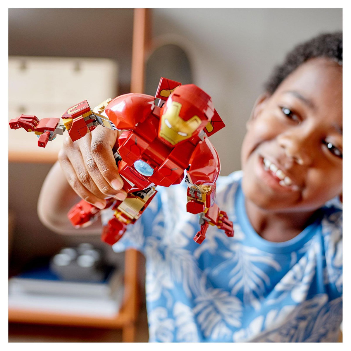 LEGO Marvel 76206 L&rsquo;Armure Articulée d&rsquo;Iron Man, Jouet de Construction pour Enfants, Set Infinity Saga