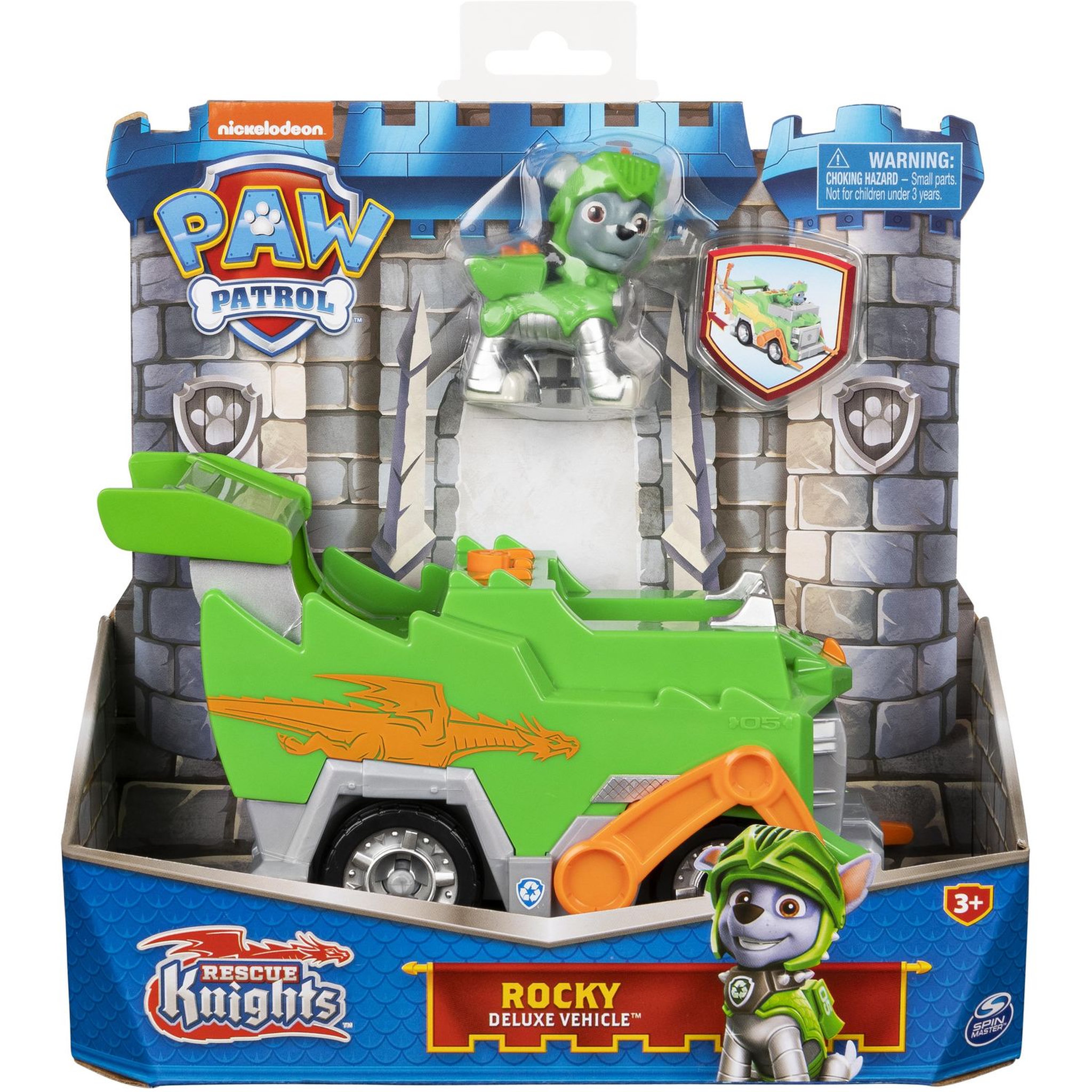 Voir la diapositive 3 : SPIN MASTER Véhicule + Figurine Rocky Rescue Knights La Pat' Patrouille