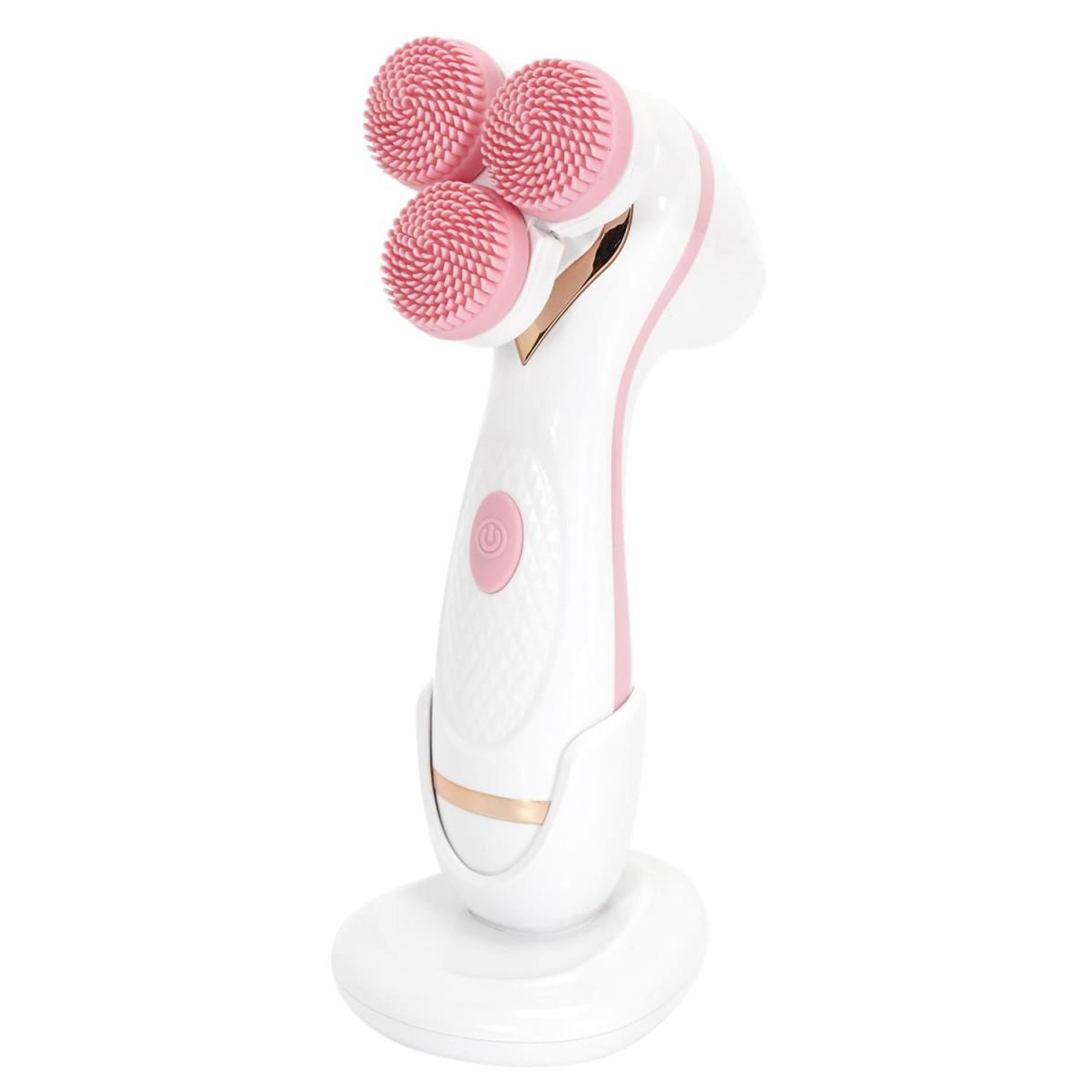 Voir la diapositive 2 : Cosmetic Club Brosse nettoyante visage  2 têtes  17cm blanc