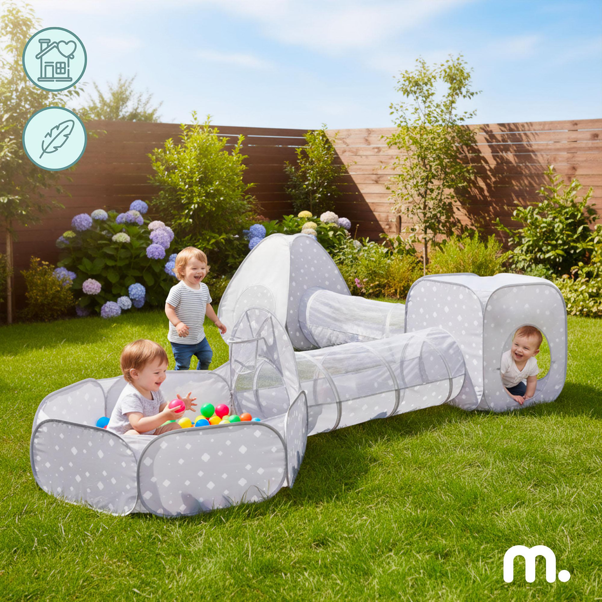Voir la diapositive 4 : MAMABRUM Tentes Tunnels Piscine a Balles Aire de Jeu 5 en 1 Enfant Mamabrum Pop Up 3 Ans+