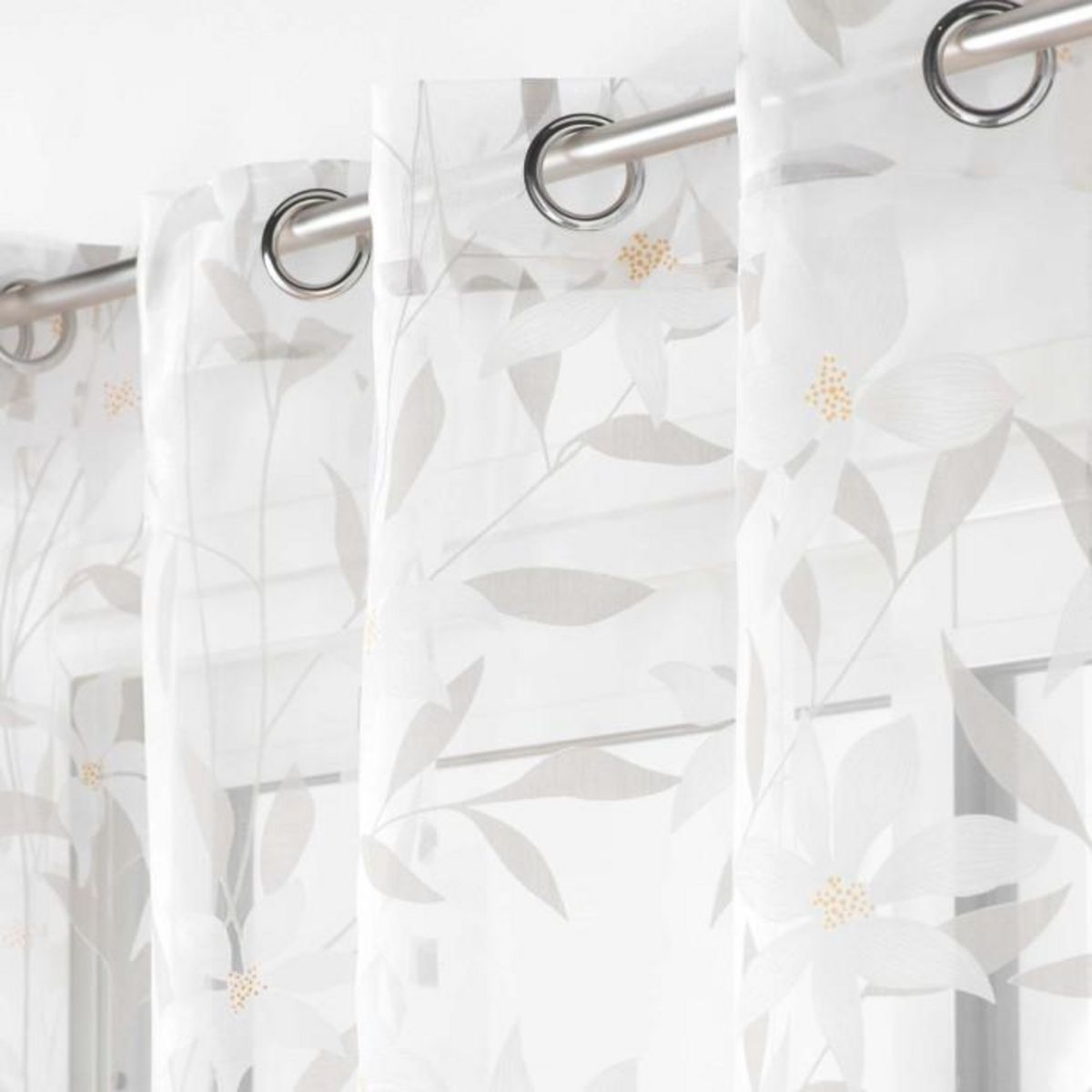 Paris Prix Rideau Voilage à Œillets  Dolia  140x240cm Blanc