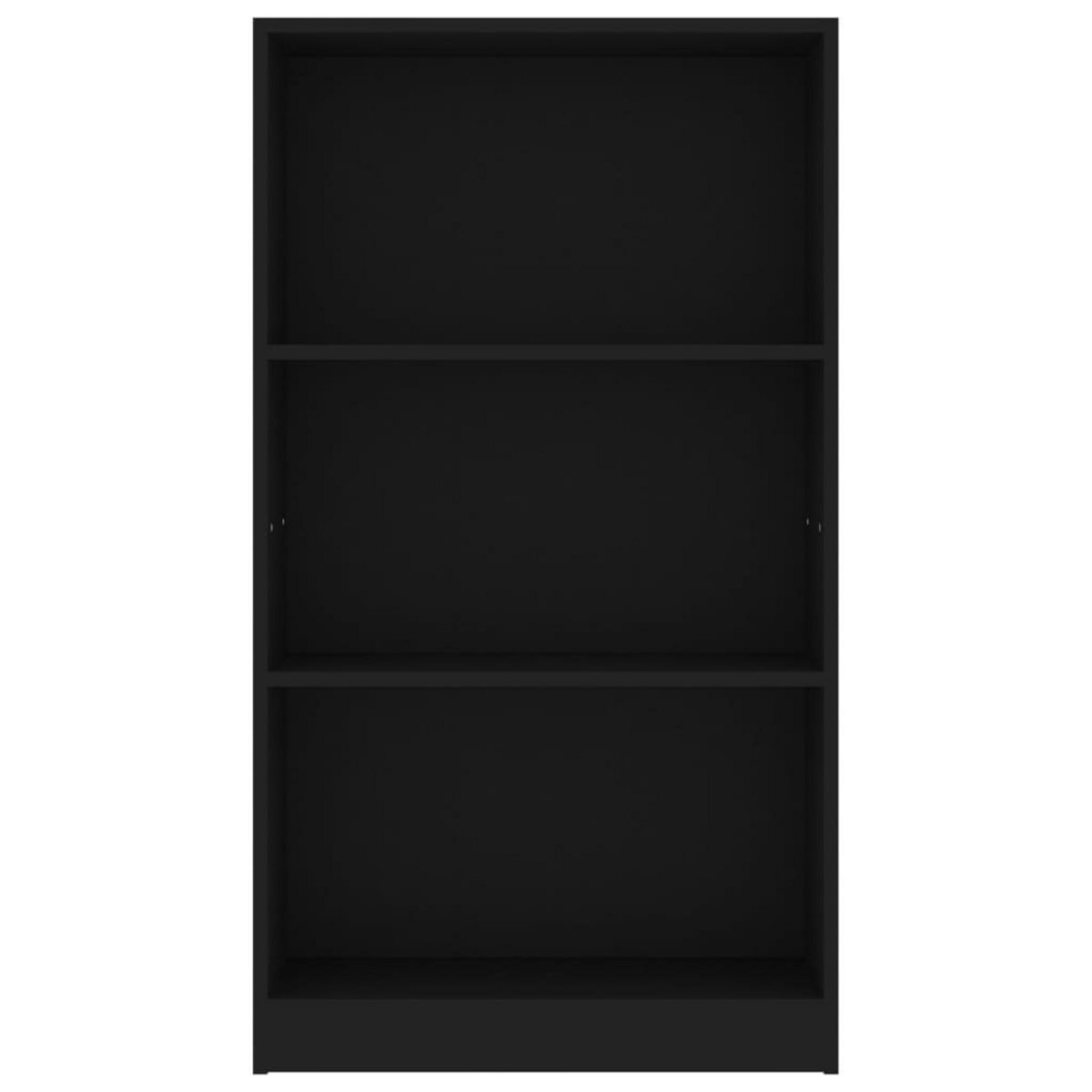 VIDAXL Bibliotheque 3 niveaux Noir 60x24x109 cm Bois d'ingenierie