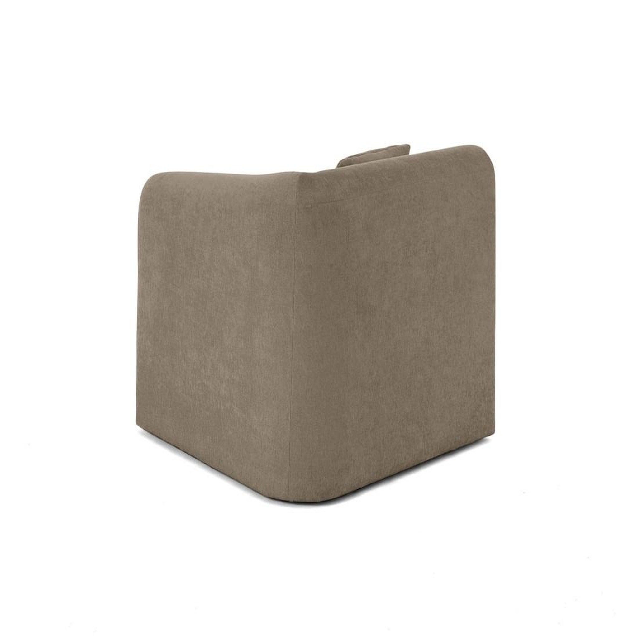 Voir la diapositive 4 : LISA DESIGN Ikare - module d'assise d'angle droit - en tissu