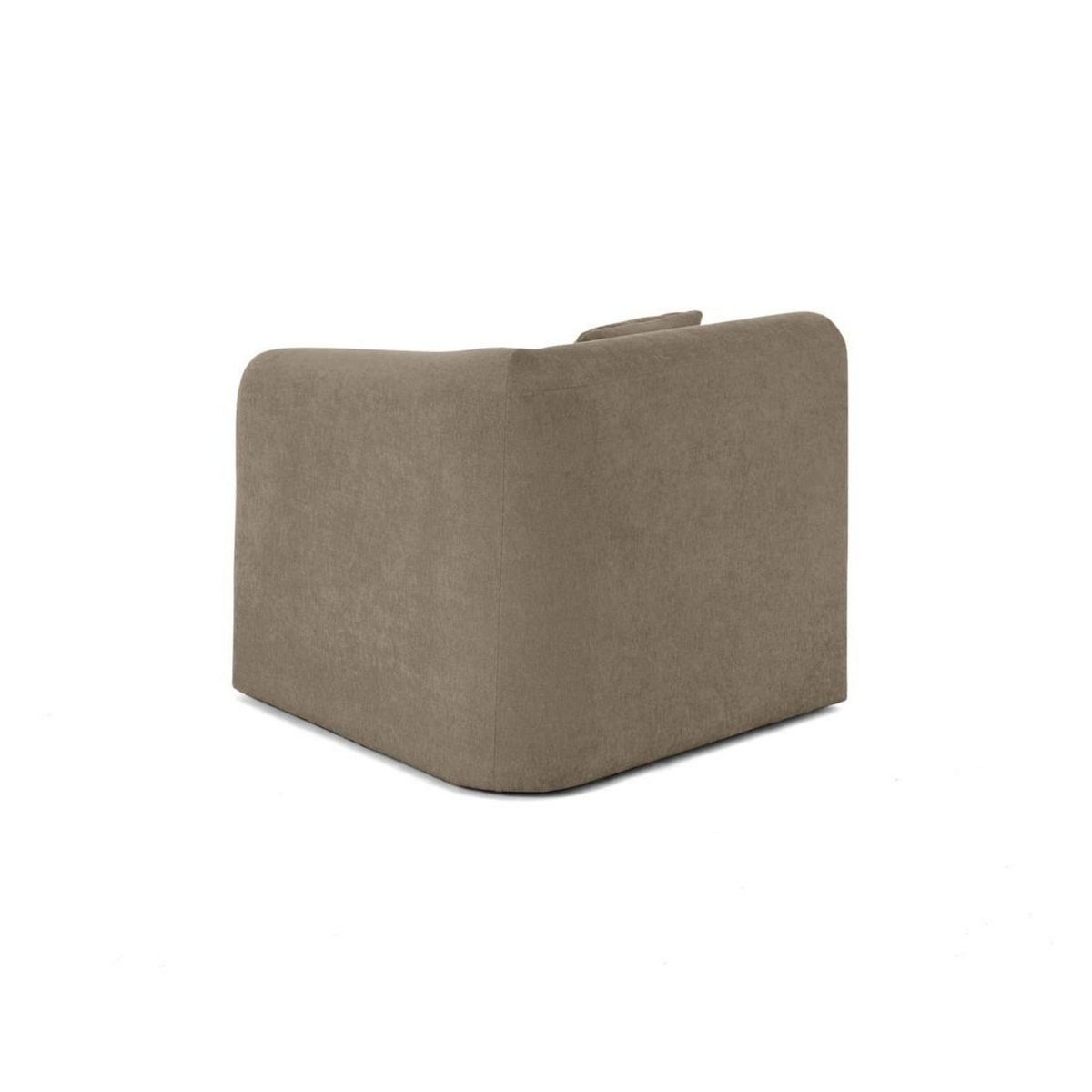 LISA DESIGN Ikare - module d'assise d'angle droit - en tissu