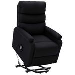 VIDAXL Fauteuil Noir Tissu