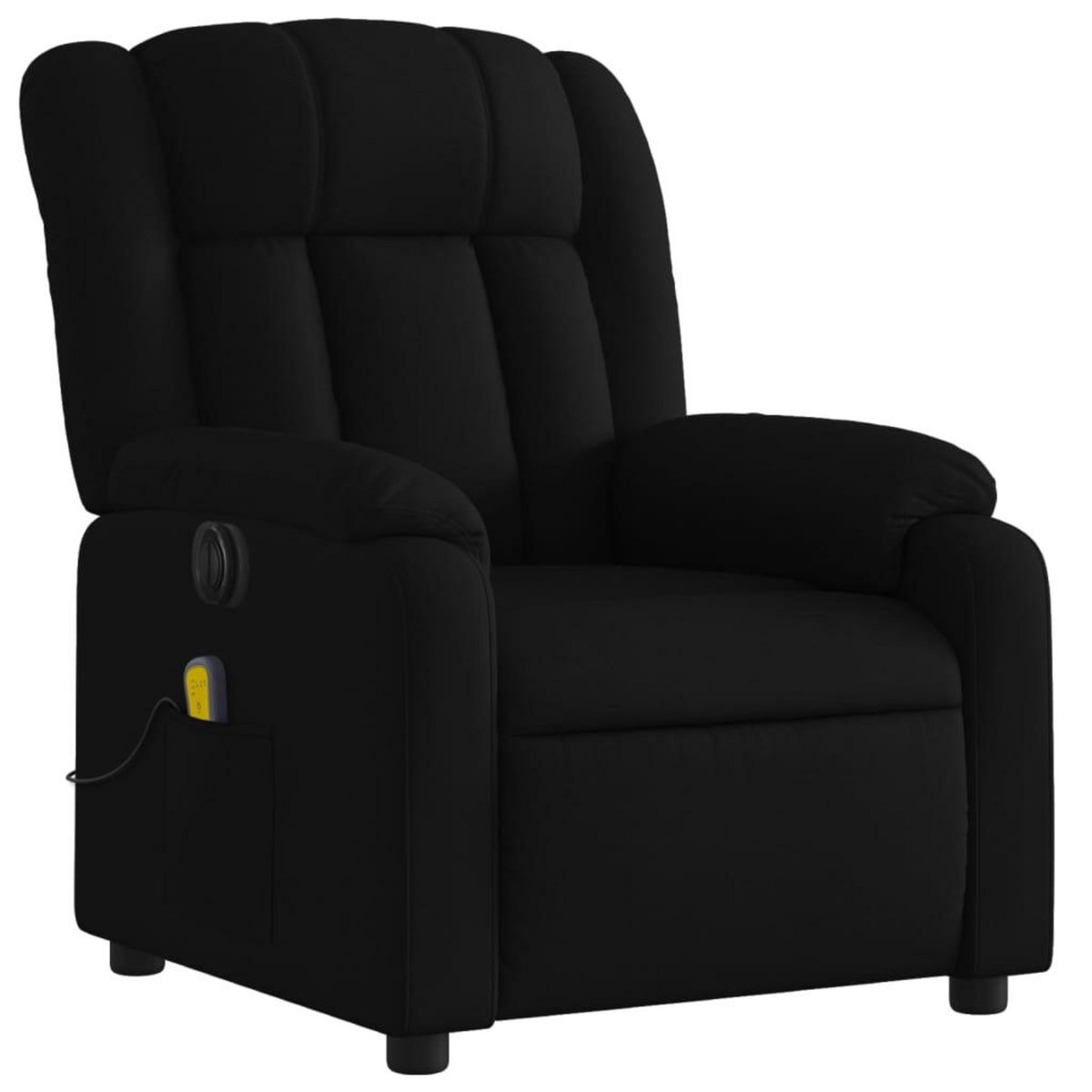 VIDAXL Fauteuil de massage inclinable electrique Noir Tissu
