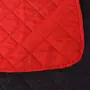 VIDAXL Couvre-lit matelasse double-face Rouge et noir 230x260 cm