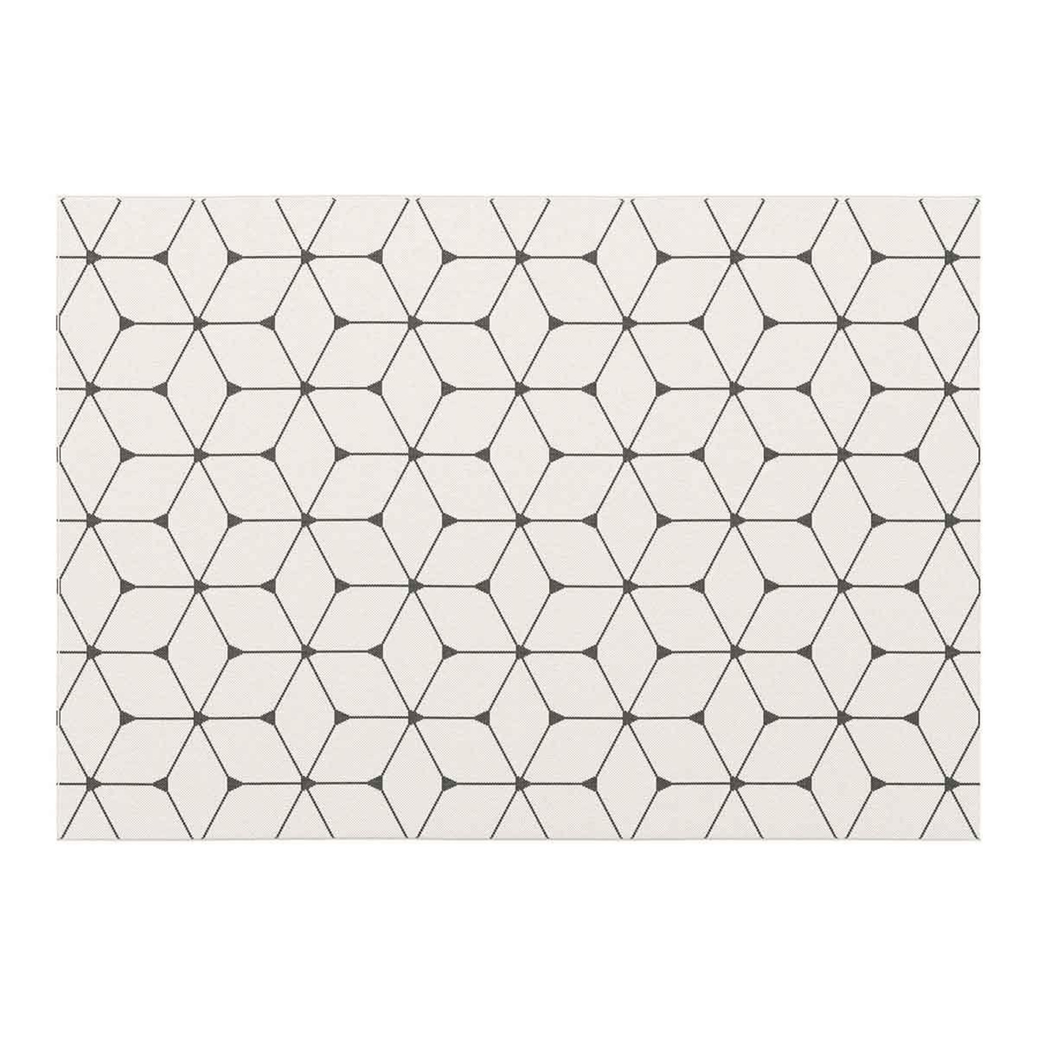 Voir la diapositive 1 : Douceur d'Intérieur Tapis tissé déco  hexagon  160x230cm beige