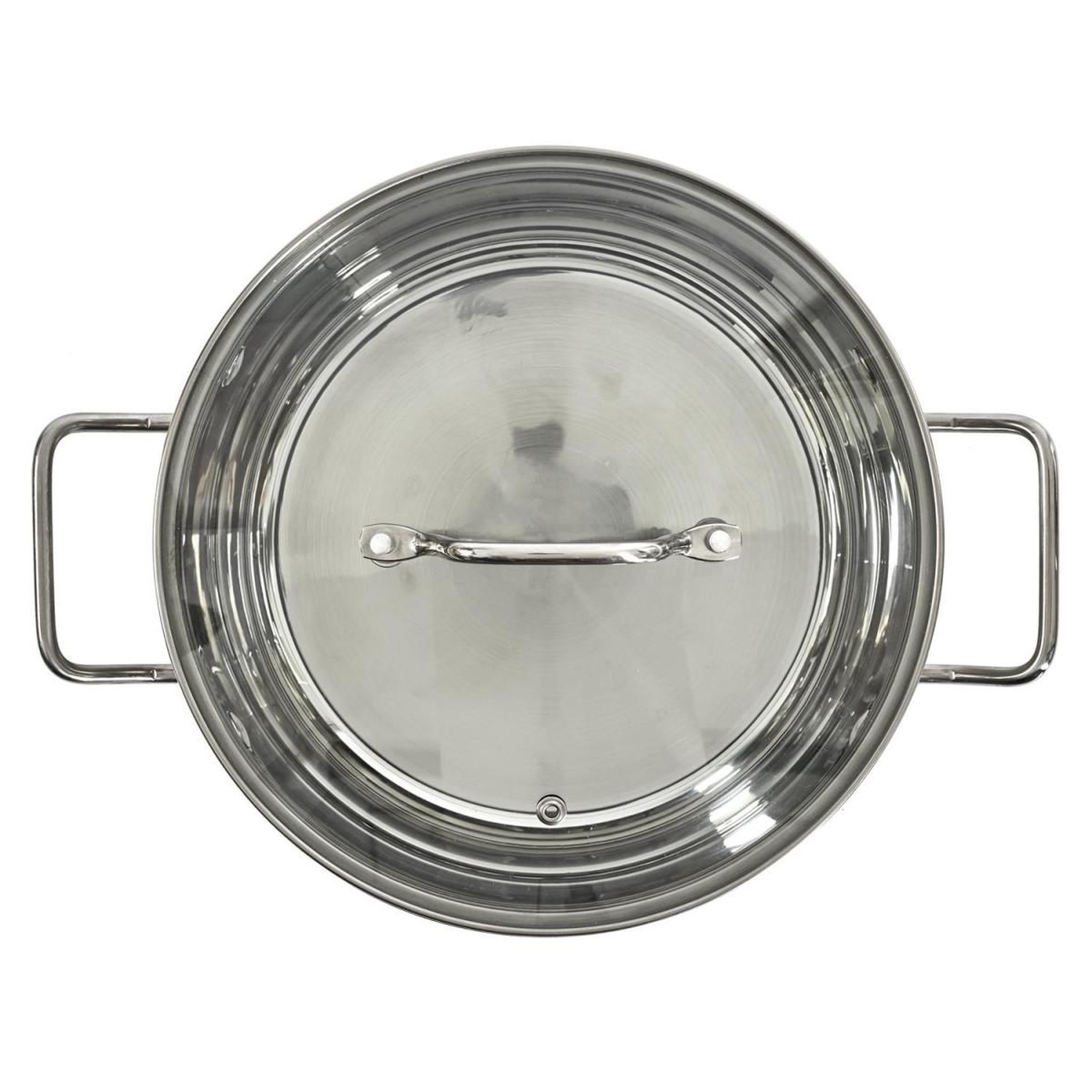 Voir la diapositive 4 : COOK CONCEPT Faitout Avec Couvercle en Verre  Inox  24cm Argent