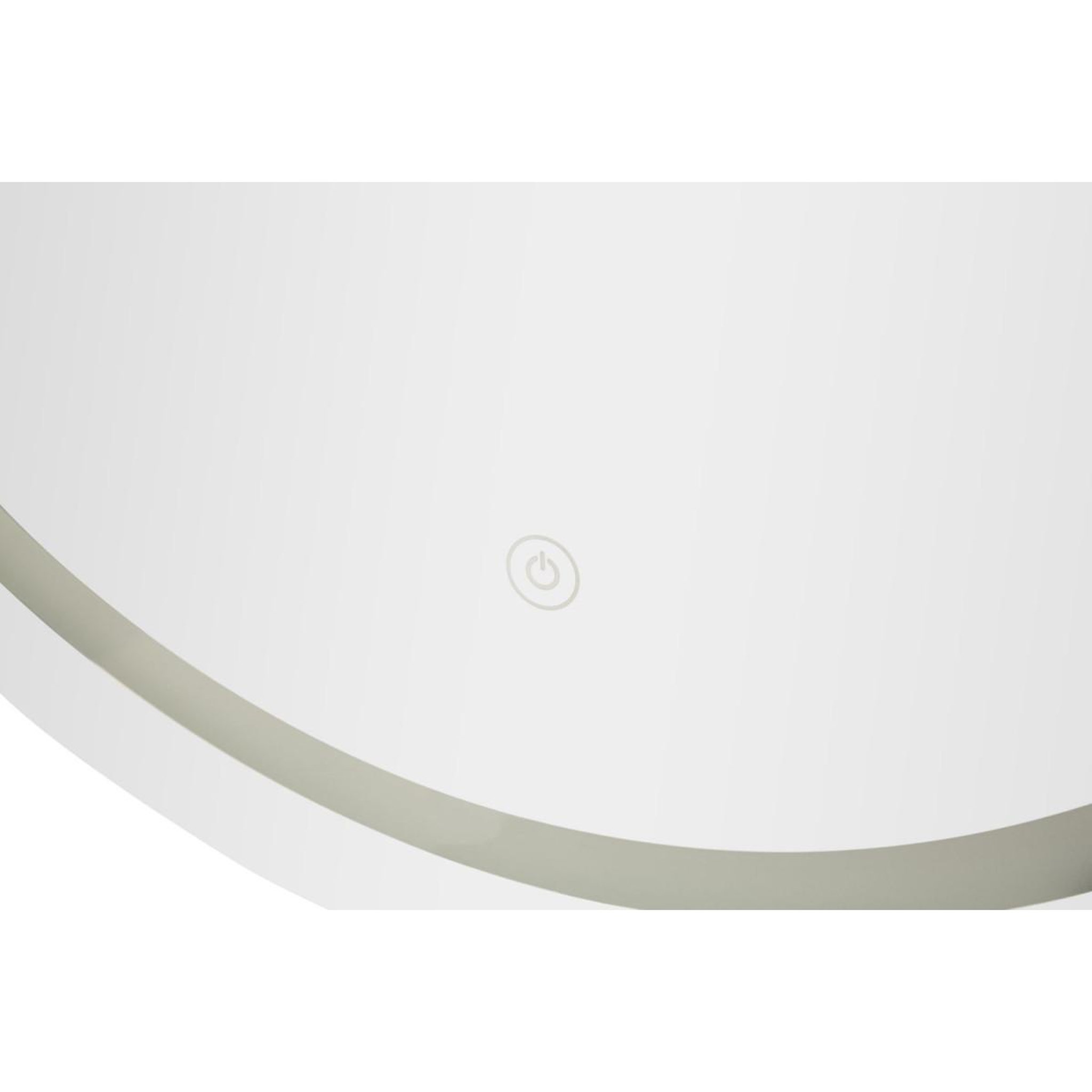 Voir la diapositive 3 : Paris Prix Miroir mural led ovale  simple  80cm argent