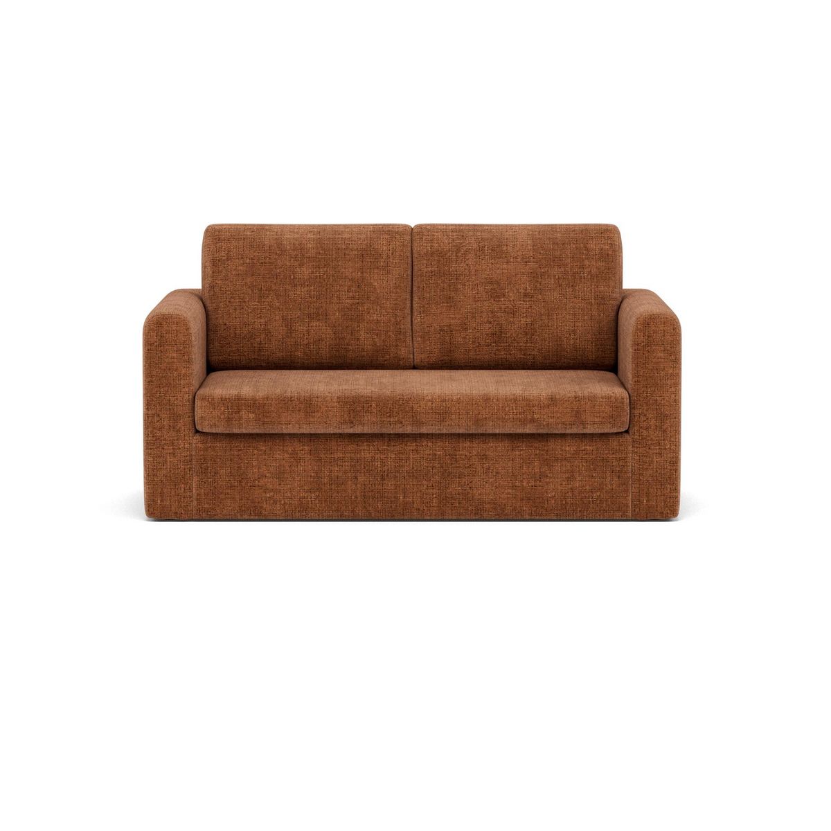 BEST MOBILIER Marilia - canapé 2 places convertible déplimousse en velours texturé