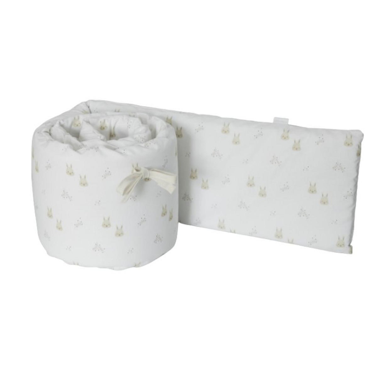 MICUNA Ensemble linge Nordique + tour de lit 80x50 Rabbits