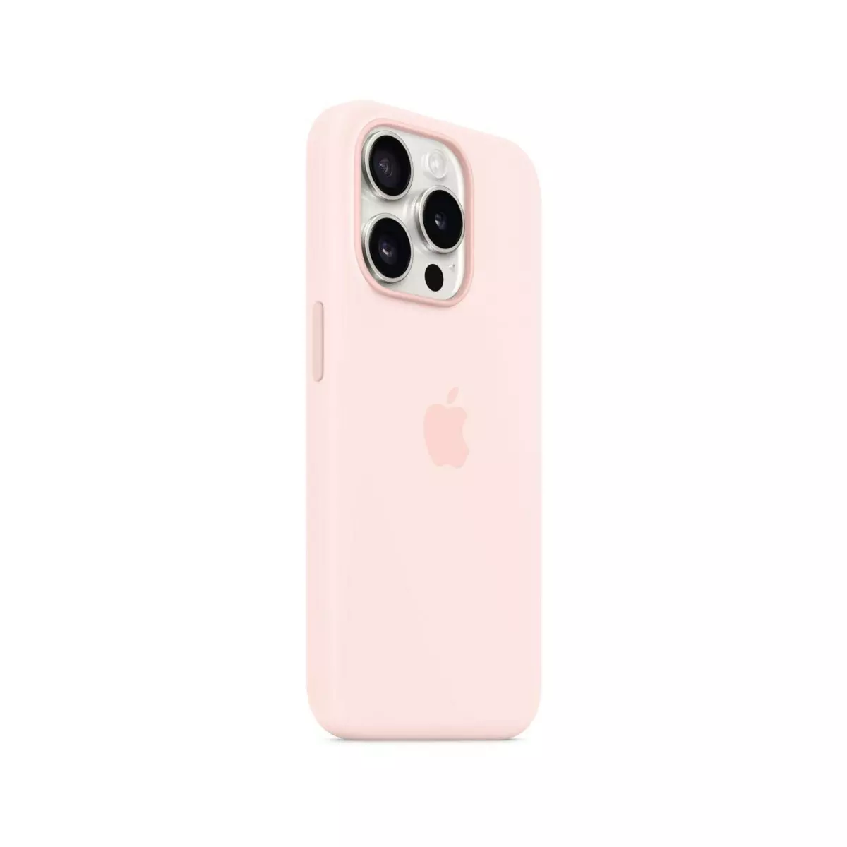 APPLE Coque iPhone 15 Pro MagSafe silic. Rose pale