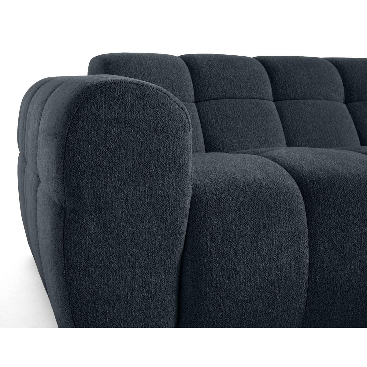 LISA DESIGN Ray - canapé d'angle droit - 4 places - en tissu texturé