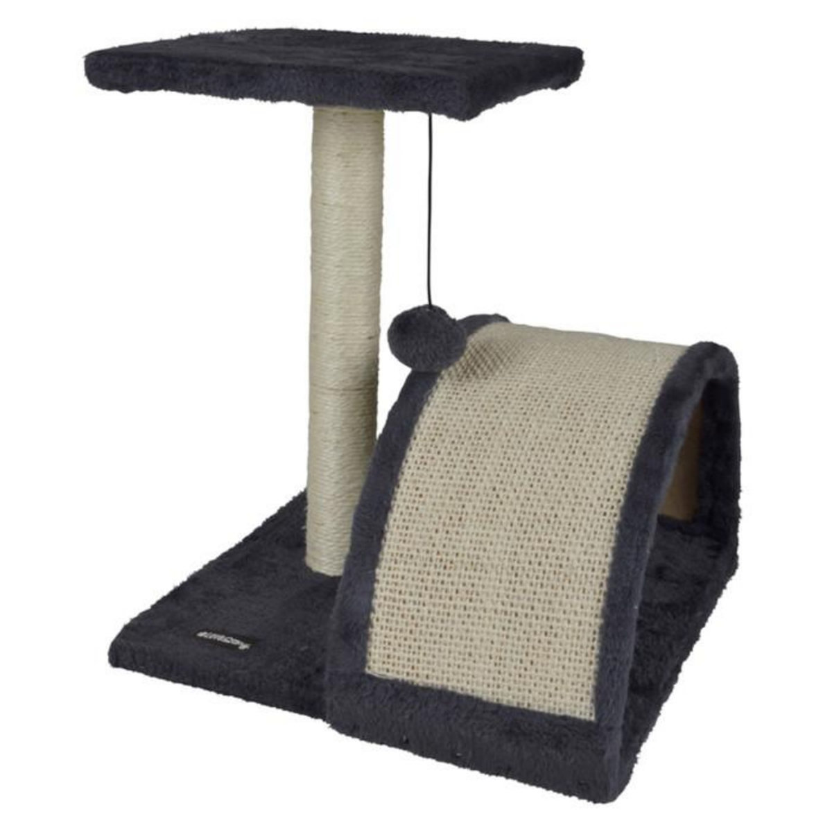Paris Prix Arbre à Chat avec Tunnel  1 Plateforme  38cm Noir