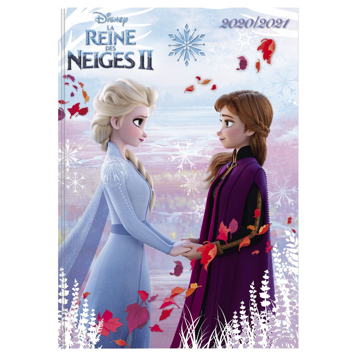 Agenda scolaire journalier Reine des Neiges 2 Elsa et Anna 2020-2021
