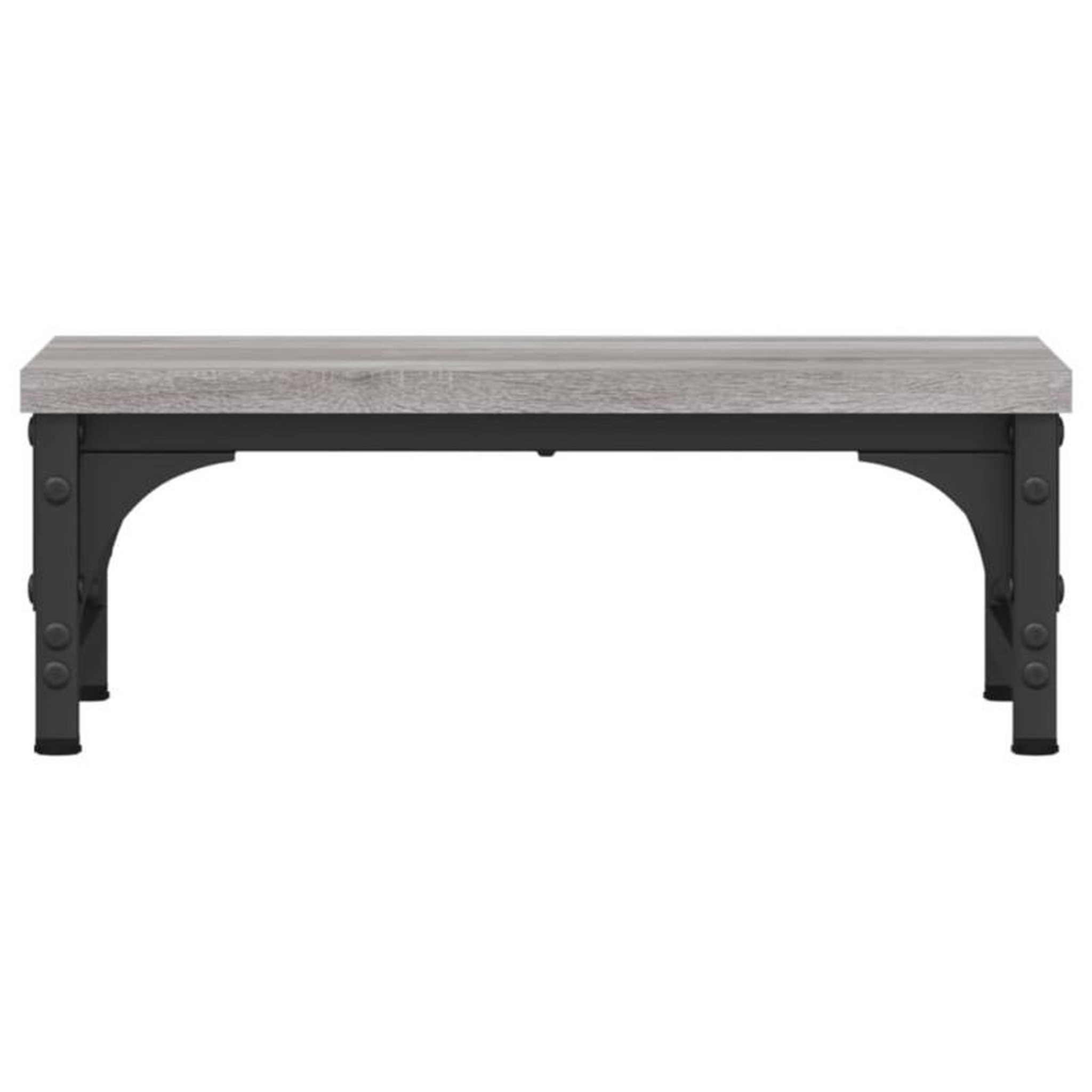 Voir la diapositive 4 : VIDAXL Support de moniteur sonoma gris 37x23x14 cm bois d ingénierie