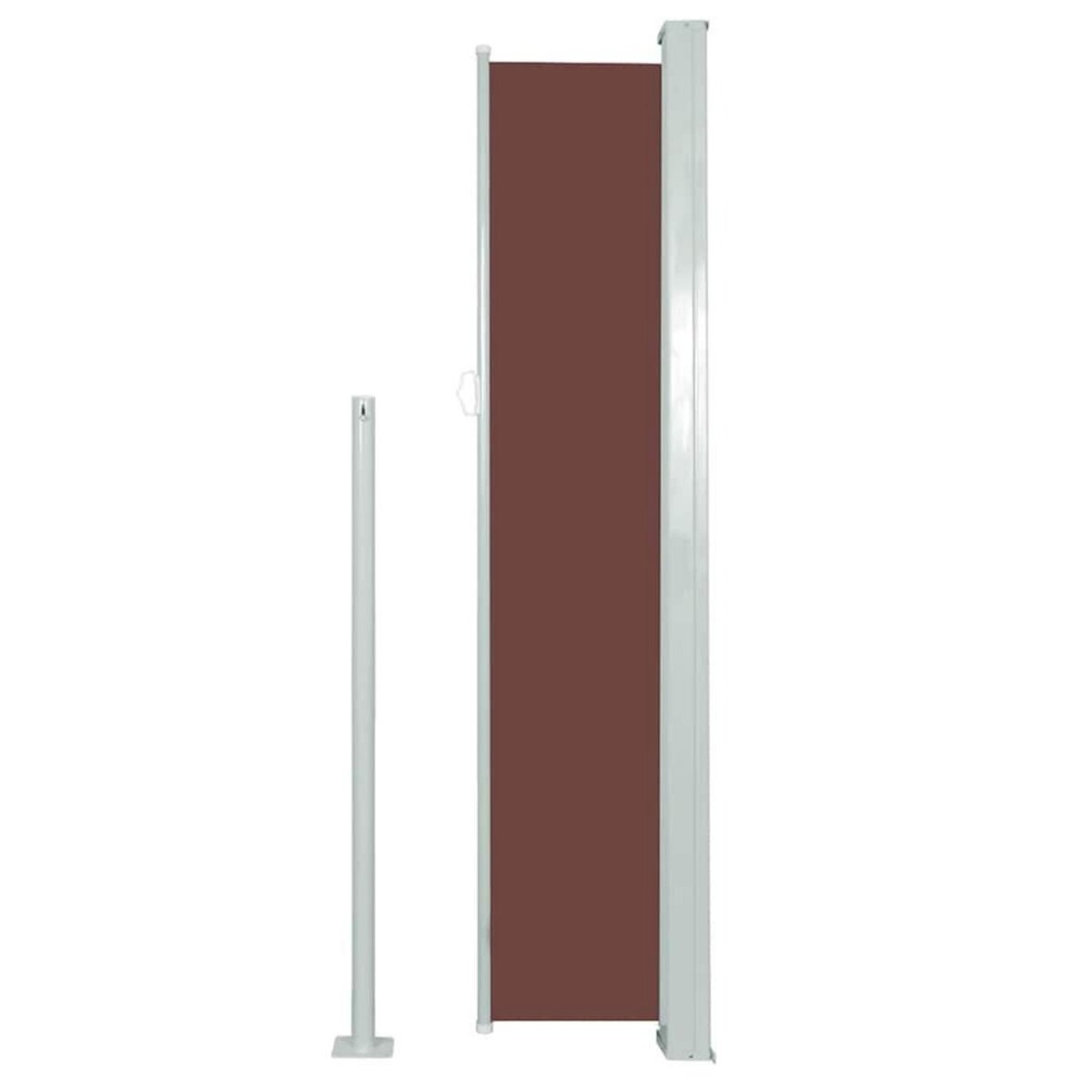 VIDAXL Auvent lateral retractable 160 x 500 cm Marron