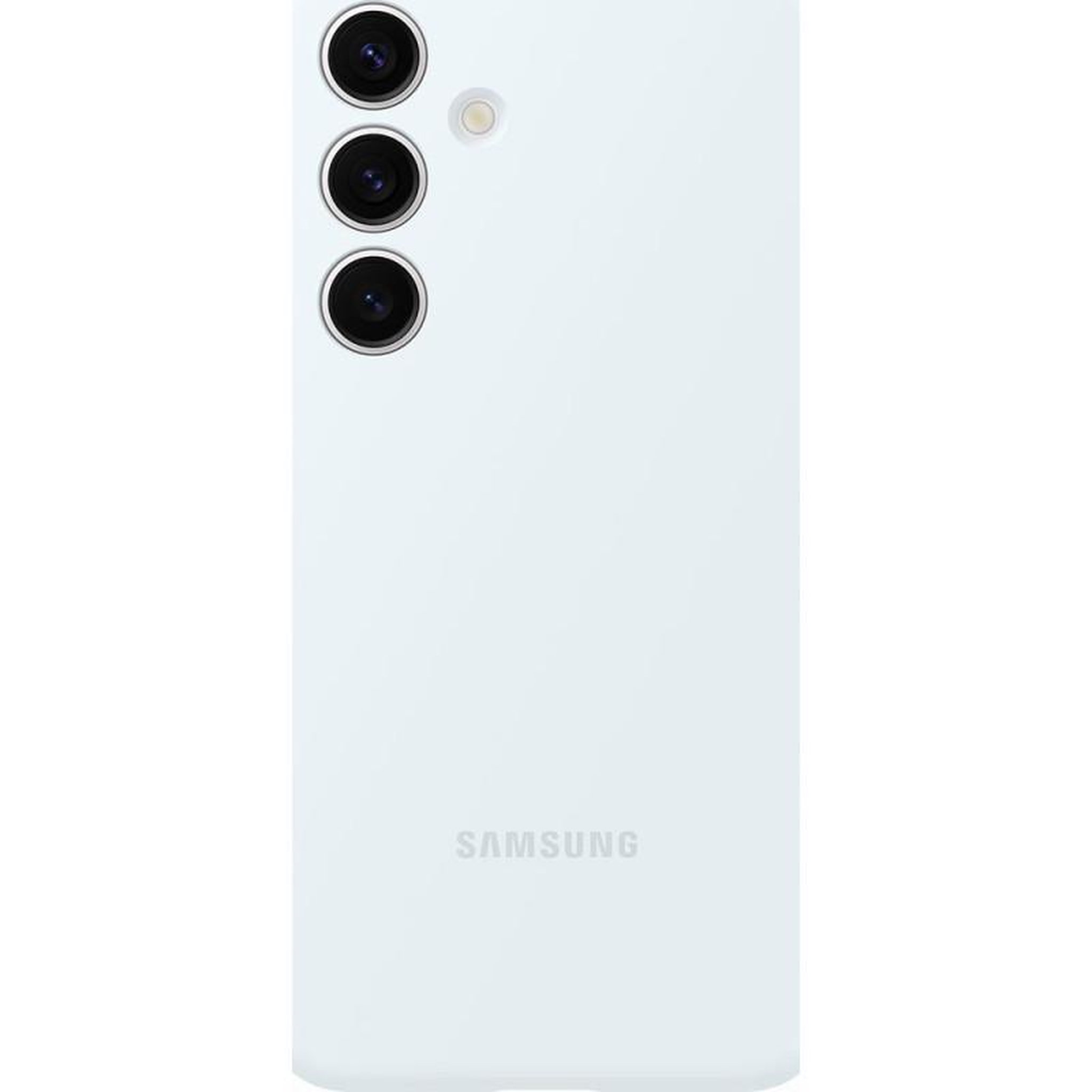 Samsung Coque en silicone pour Samsung Galaxy S24 Gris Clair