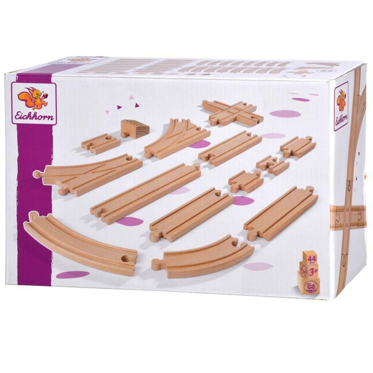 Eichhorn Eichhorn Train Tracks Tracks Playset Large, 44dlg. 100006405