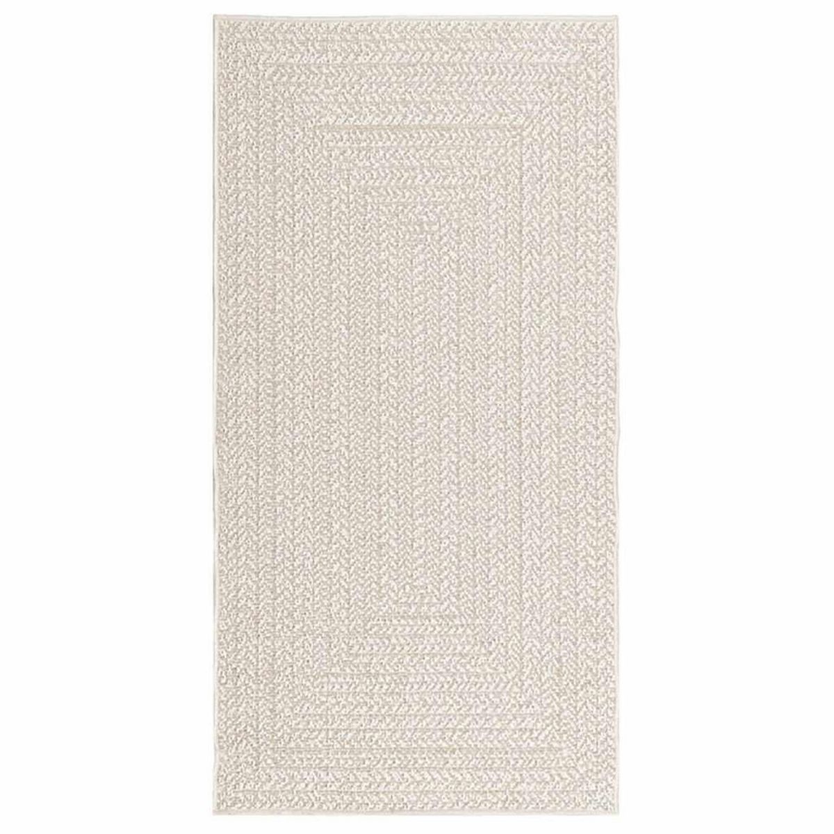 VIDAXL Tapis ZIZUR creme 80x150 cm aspect de jute interieur exterieur