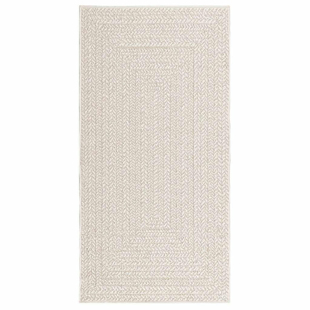 VIDAXL Tapis ZIZUR creme 80x150 cm aspect de jute interieur exterieur