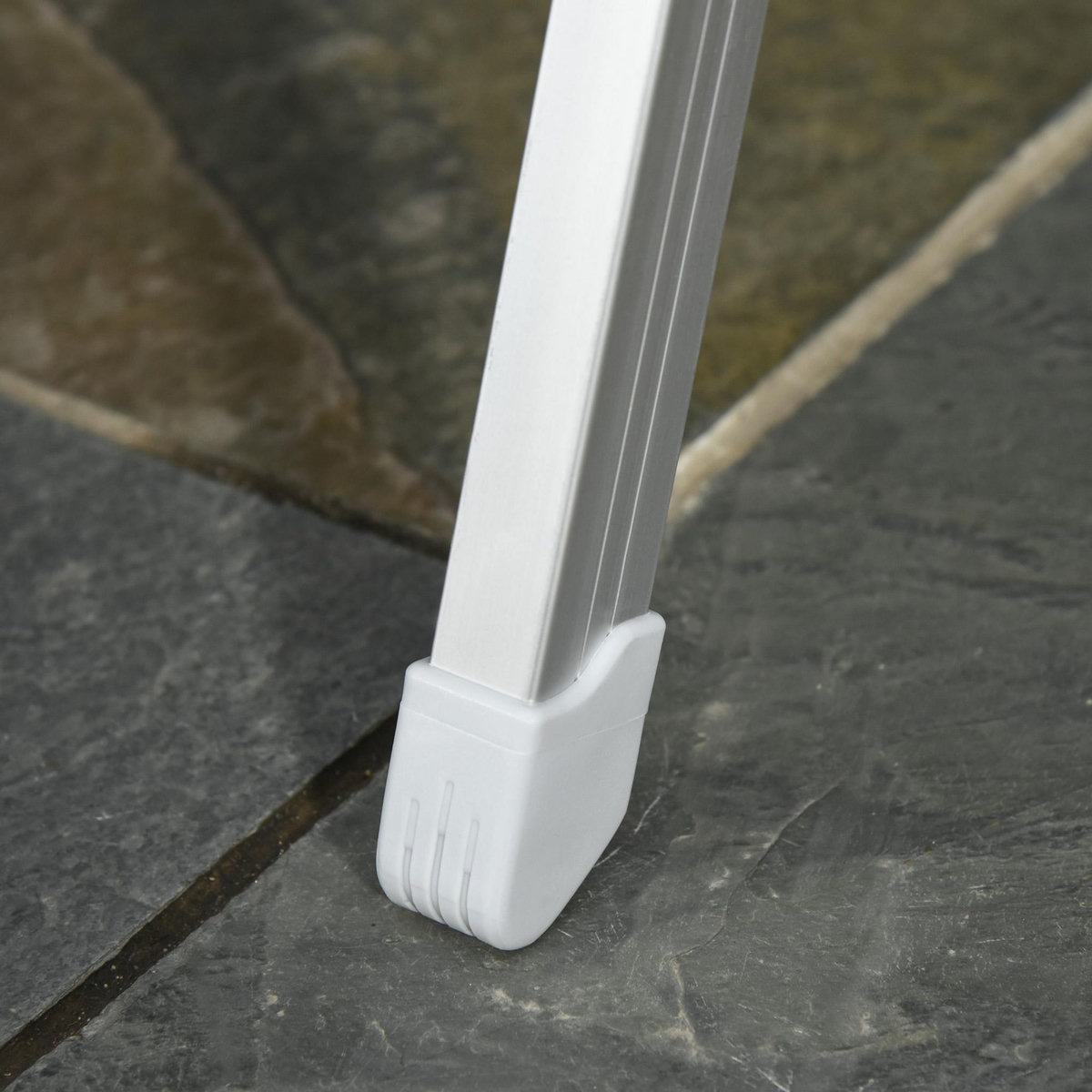 OUTSUNNY Lot de 2 chaises de jardin pliantes dossier haut inclinable multipositions accoudoirs tétière alu. oxford déperlant gris