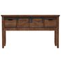 Voir la diapositive 2 : VIDAXL Table console Bois massif de sapin 131 x 35,5  x 75 cm Marron