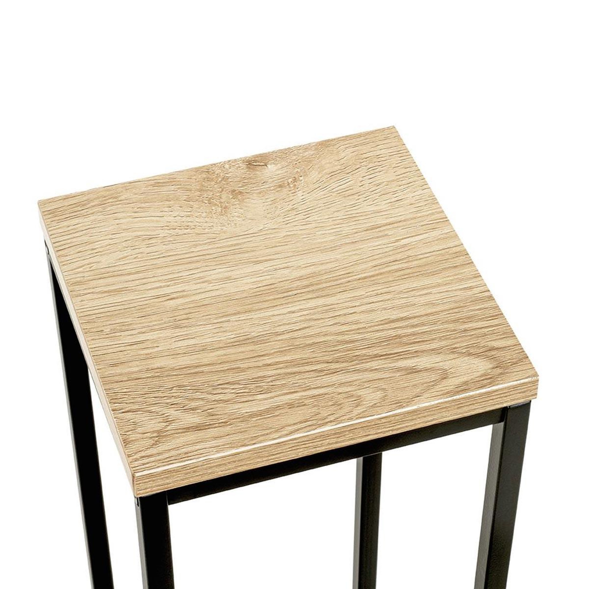 Voir la diapositive 3 : Paris Prix Sellette design  waldo  67cm naturel & noir