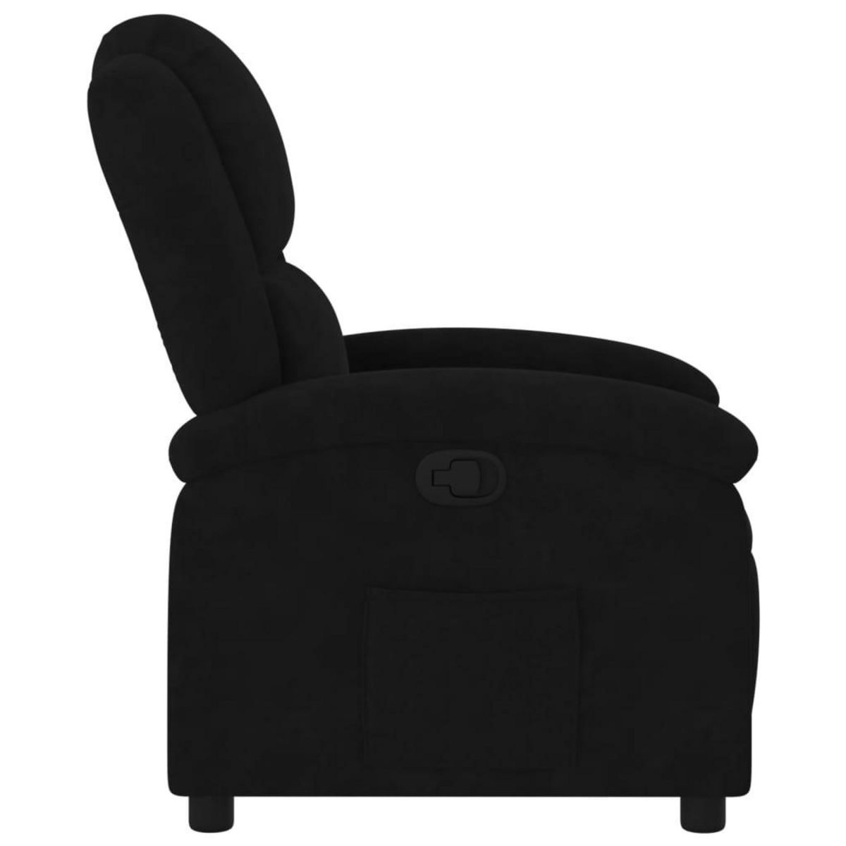 VIDAXL Fauteuil inclinable noir velours