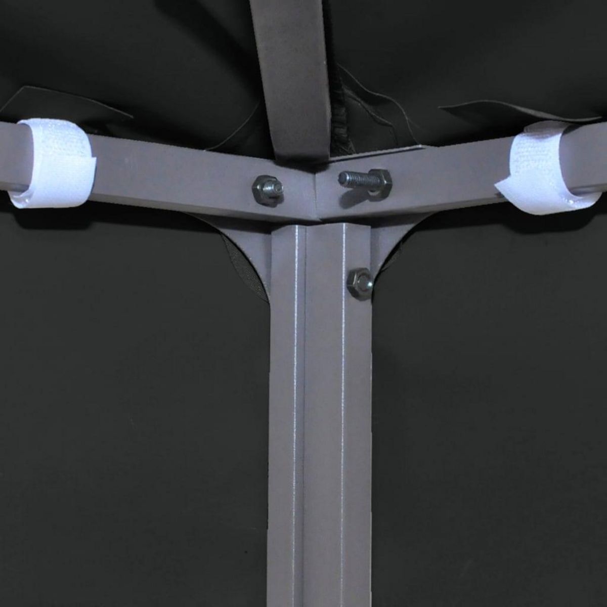 VIDAXL Toile de toit de belvedere 2 niveaux 310 g/m^2 3x3 m Noir