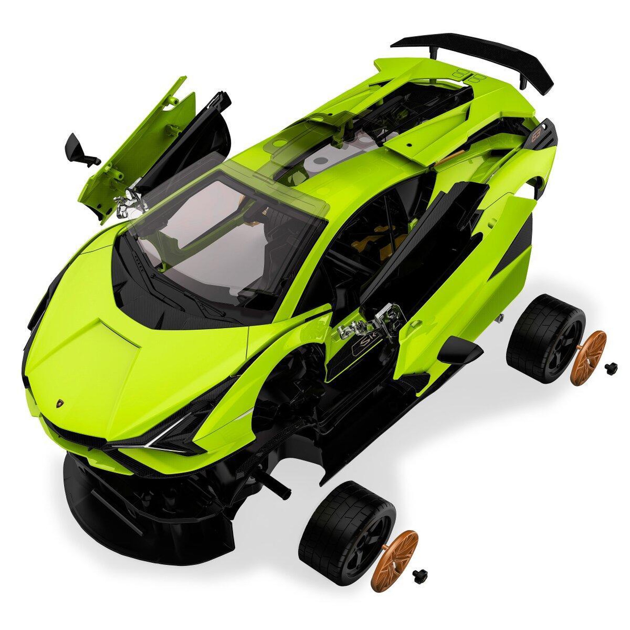 Voir la diapositive 3 : Jamara Kit de construction Lamborghini Sián 1:18 vert