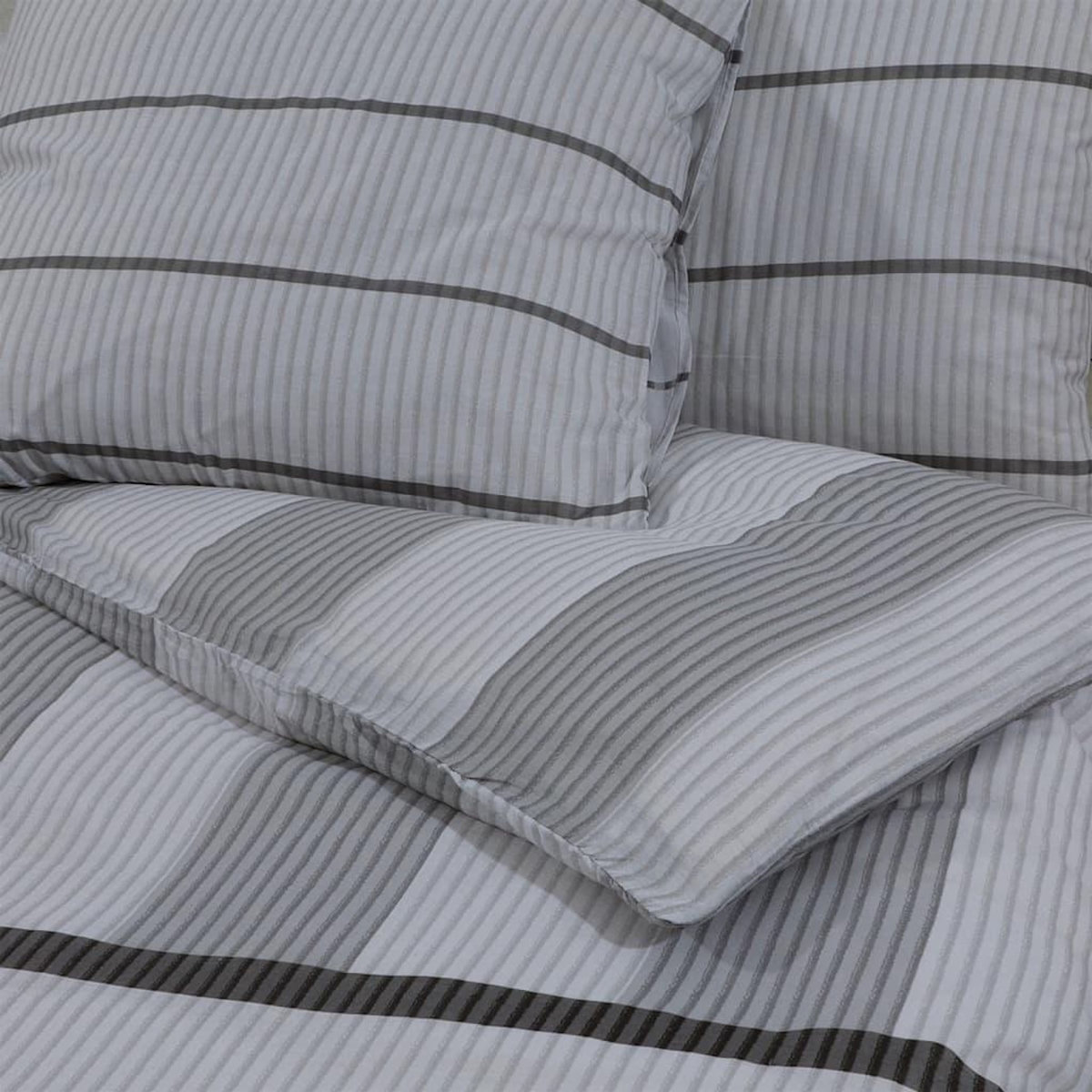 VIDAXL Ensemble de housse de couette Gris 135x200 cm Coton