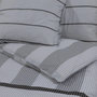 Voir la diapositive 5 : VIDAXL Ensemble de housse de couette Gris 135x200 cm Coton