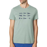 TBS T Shirt  Pale Homme TBS Aloe. Coloris disponibles : Vert