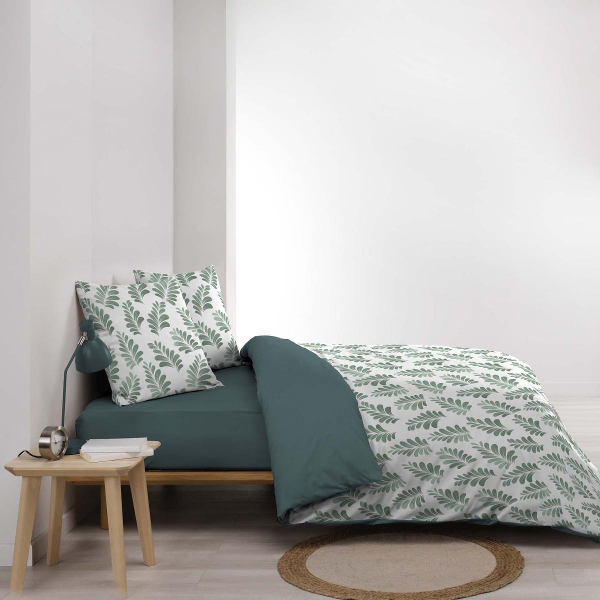 Voir la diapositive 3 : Douceur d'Intérieur Parure de lit 3 pièces  aqualis  260x240cm vert