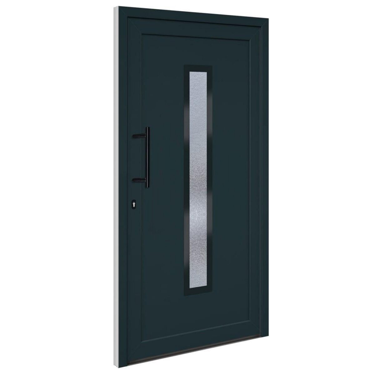 VIDAXL Porte d'entree anthracite 108x208 cm PVC