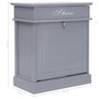Voir la diapositive 6 : VIDAXL Armoire a chaussures Gris 50 x 28 x 58 cm Bois de Paulownia