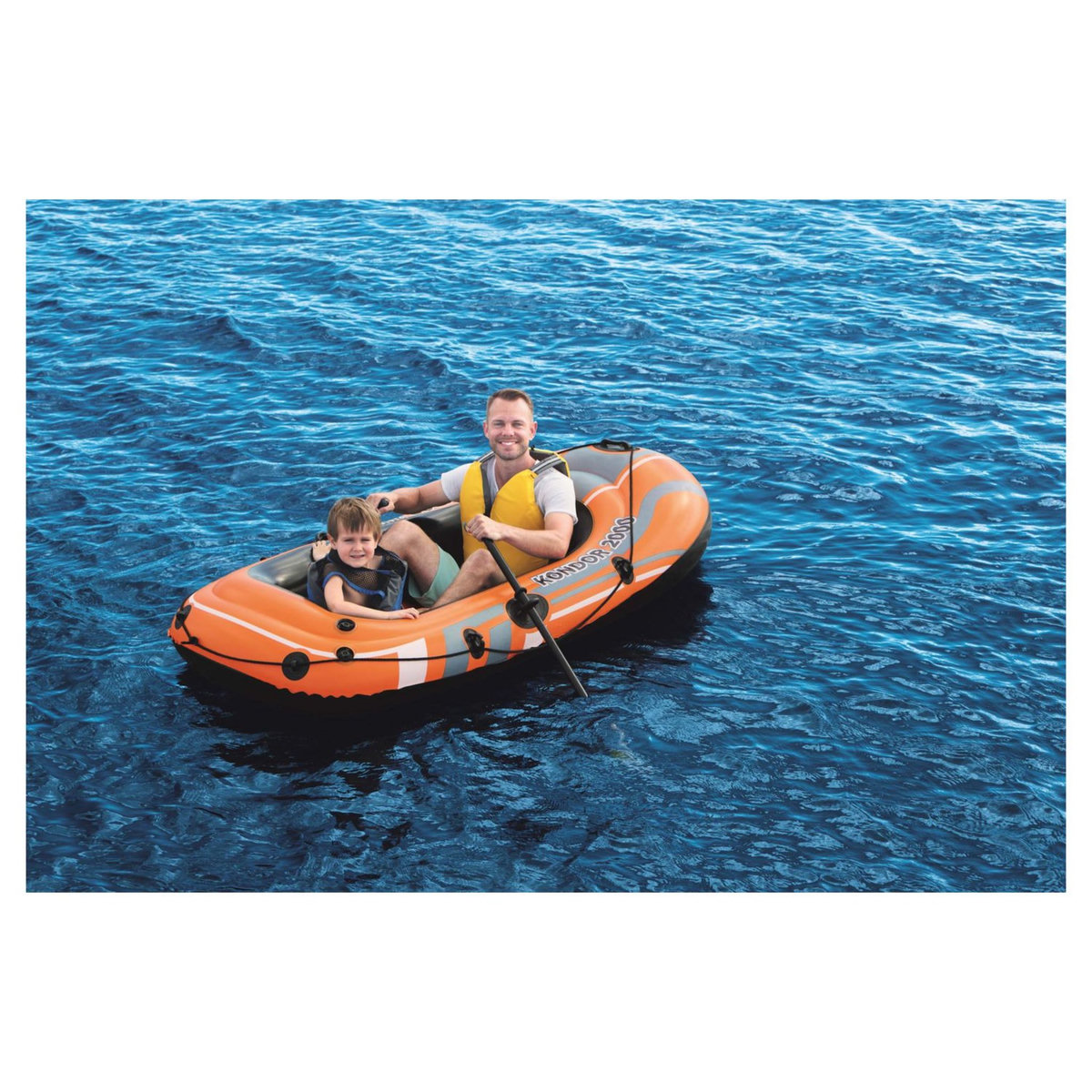 BESTWAY Bateau gonflable Kondor 2000 et rames