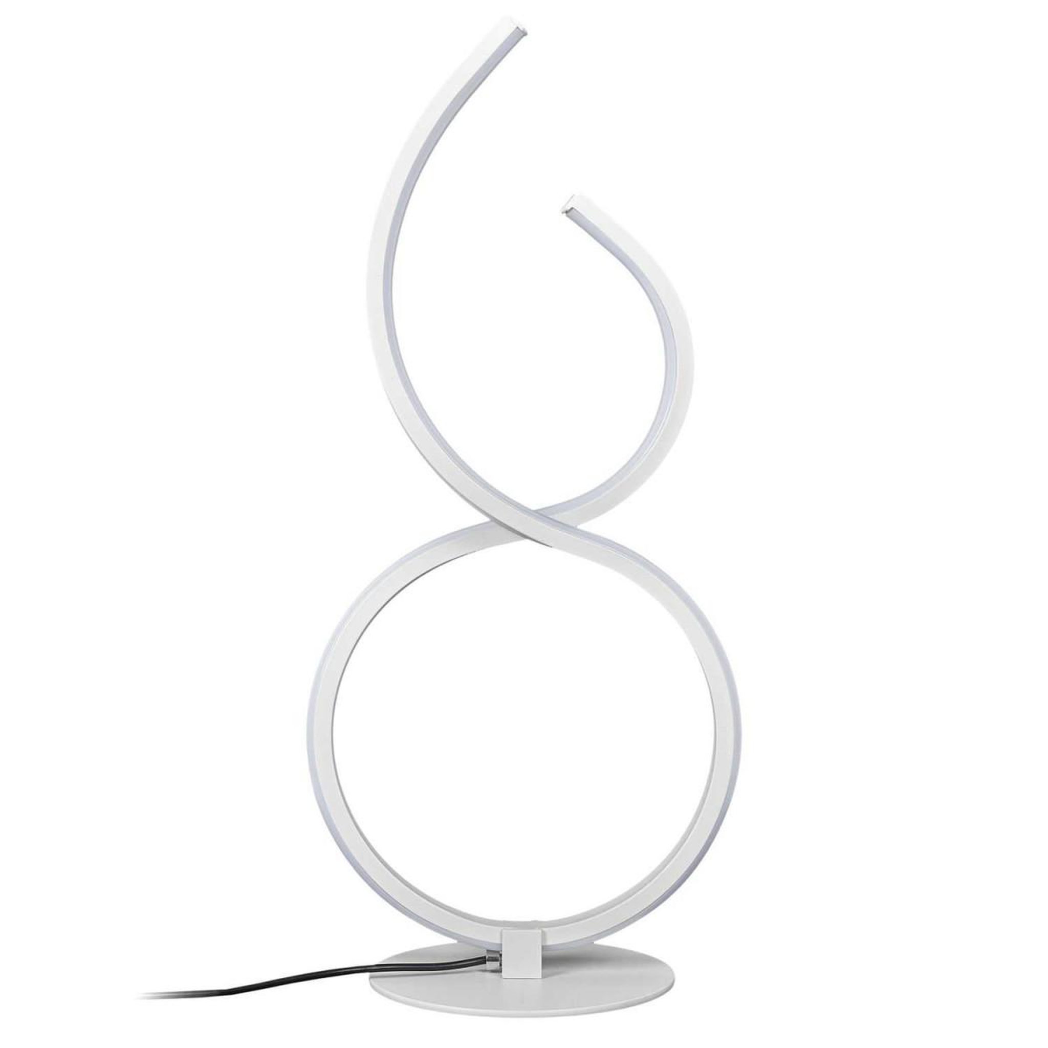 Voir la diapositive 2 : The Home Deco Factory Lampe à poser design  120 led  36cm blanc