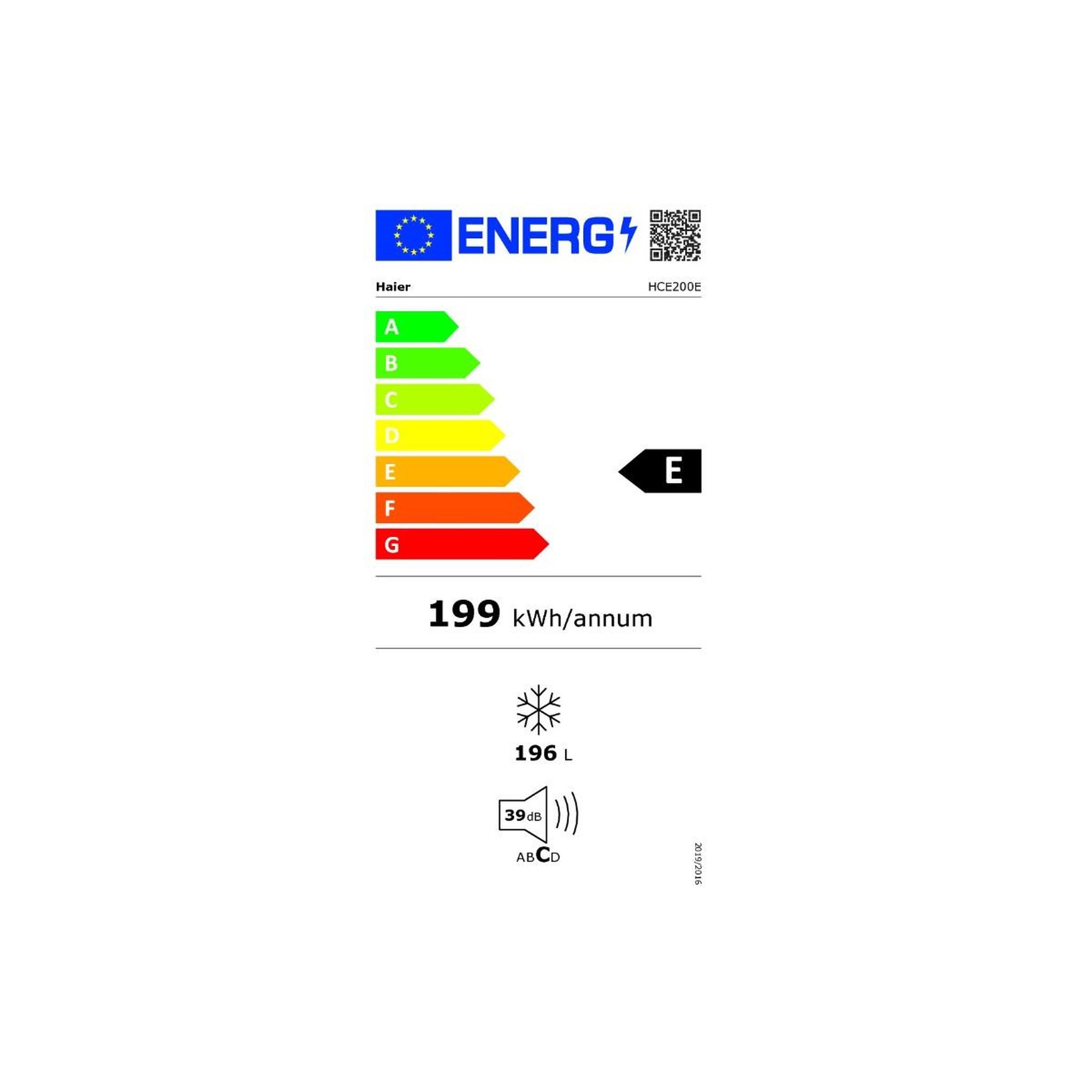 Voir la diapositive 2 : HAIER Congélateur coffre 91.5cm 196l - hce200e